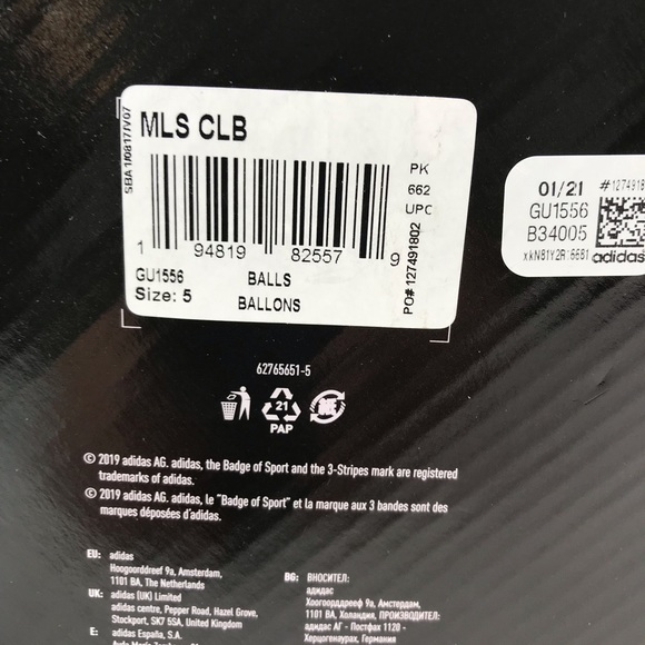 Adidas NATIVO MLS 2021 Soccer Match Ball Replica Club Red Size 5 - Picture 6 of 7